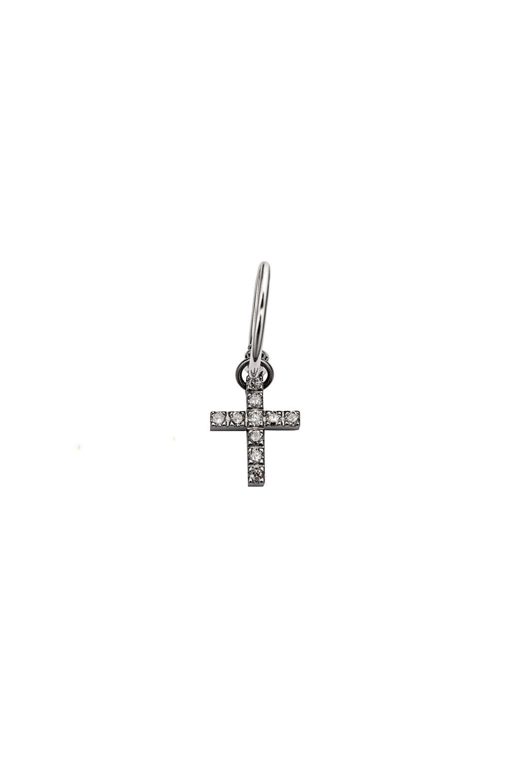 THE CROSS WITH GREY DIAMONDS