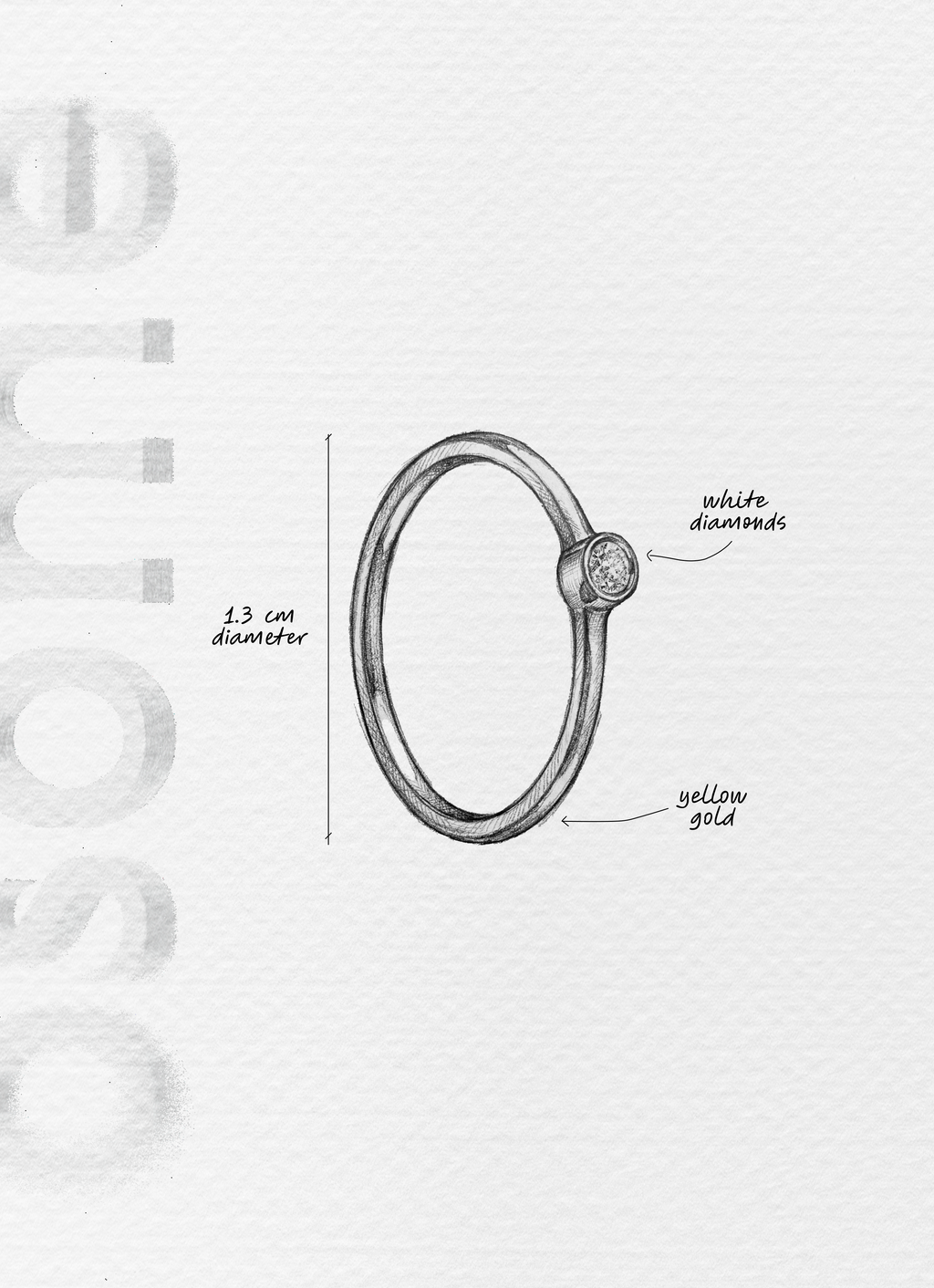 H2O LARGE IN YELLOW GOLD