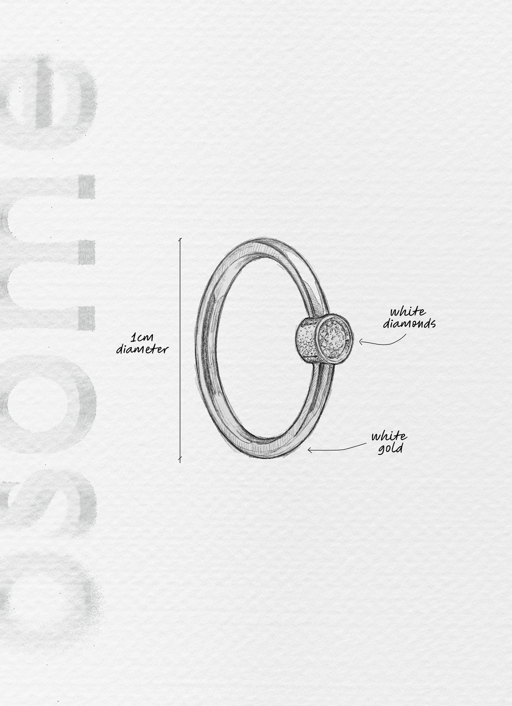 H2O SMALL IN WHITE GOLD