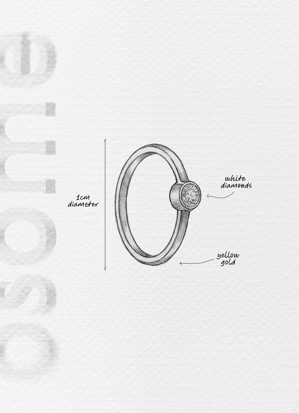 H2O SMALL IN YELLOW GOLD